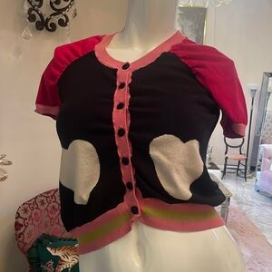 Women’s multi colored cropped sweater